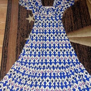 Marshalls Blue and Pink High Low Dress